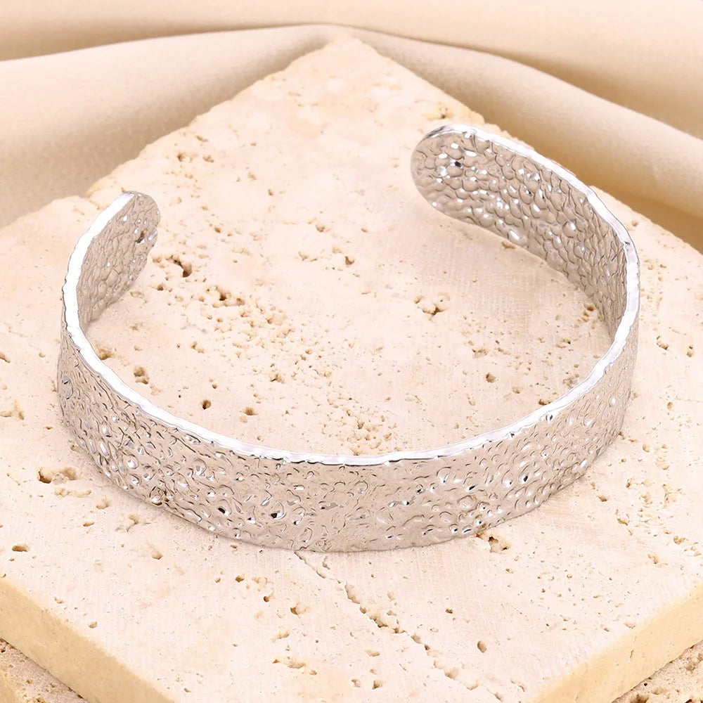 Gold Irregular Cuff Bracelet