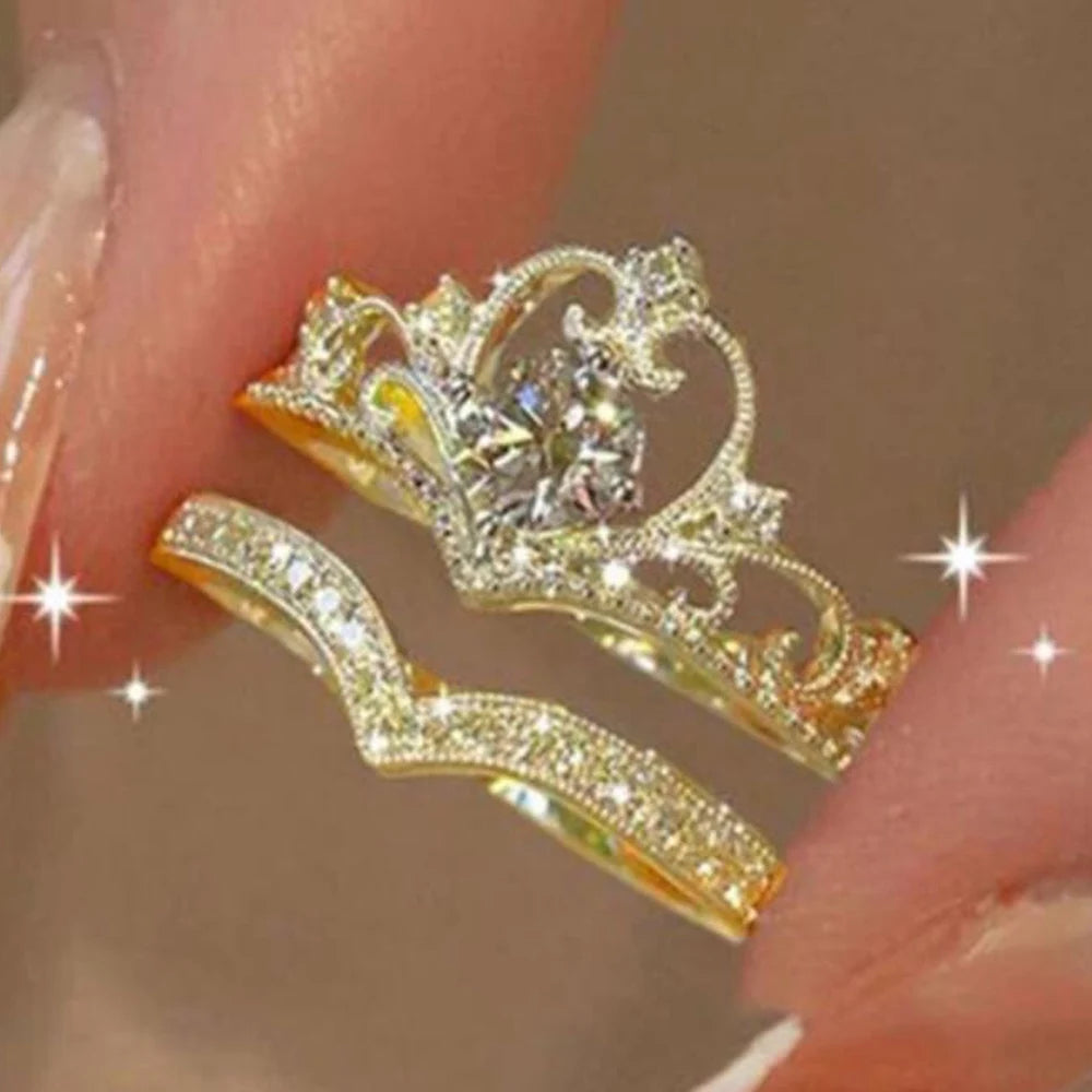 Crown Ring Set