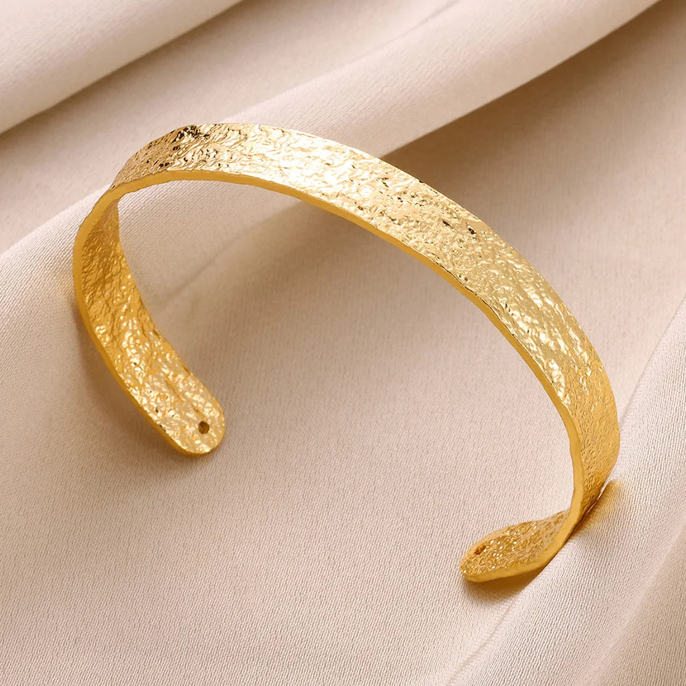 Gold Irregular Cuff Bracelet