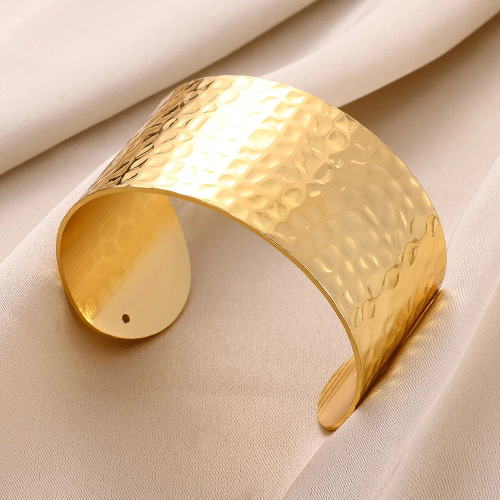 Gold Irregular Cuff Bracelet