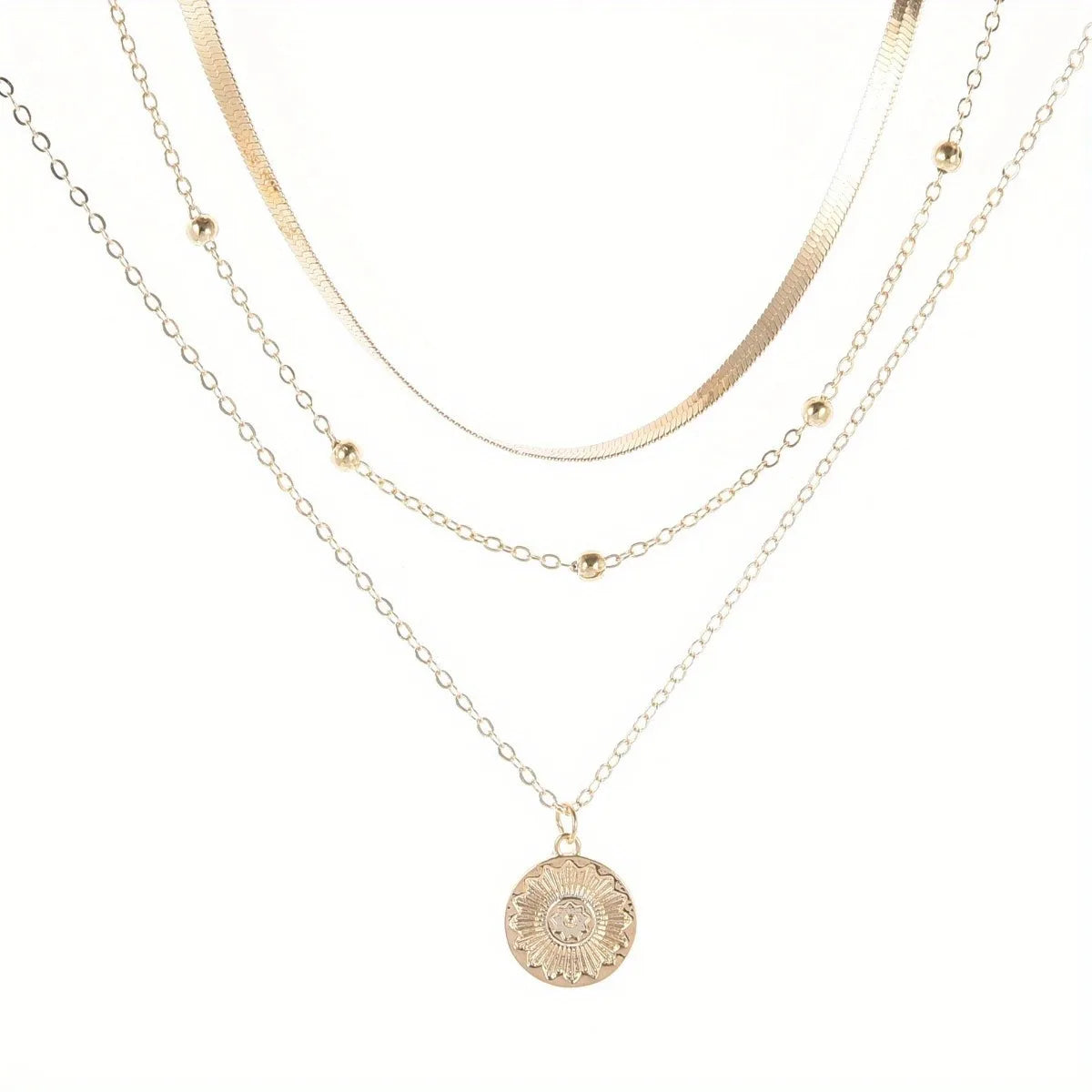SilverLayer Trio Necklace