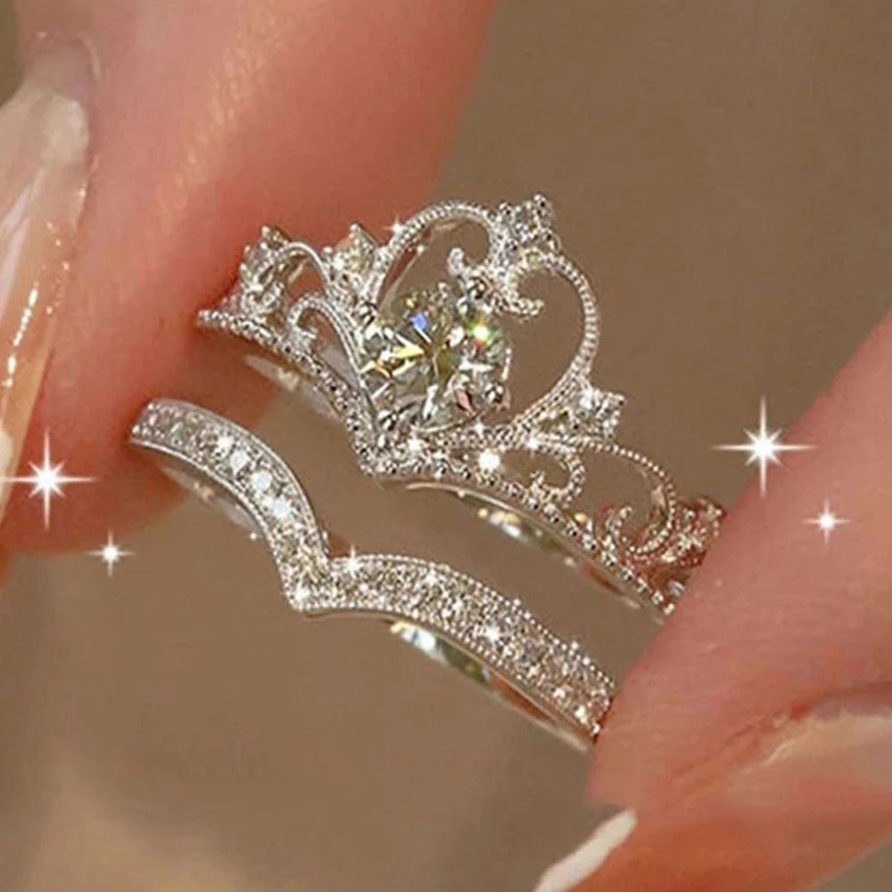 Crown Ring Set